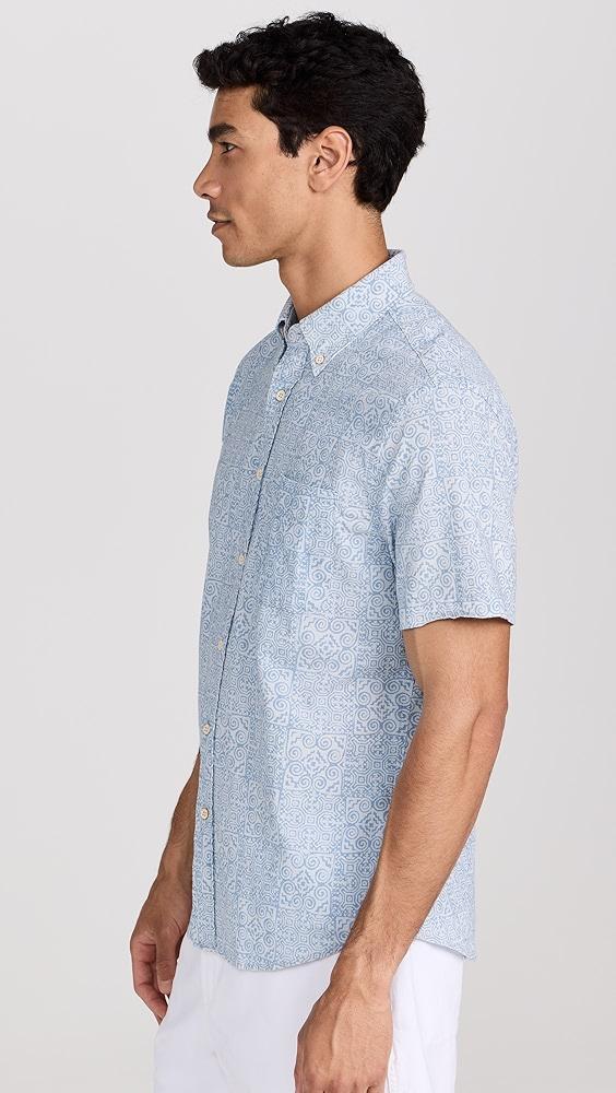 Faherty Short Sleeve Stretch Playa Shirt | Shopbop Product Image