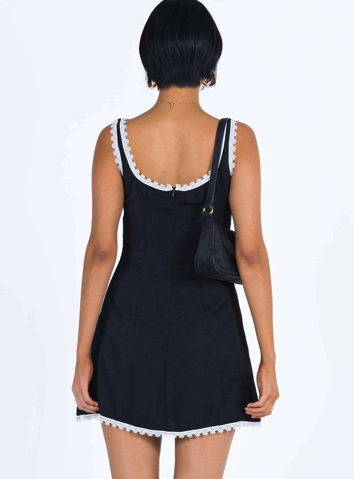 Fyfe Mini Dress Dusty Black Product Image