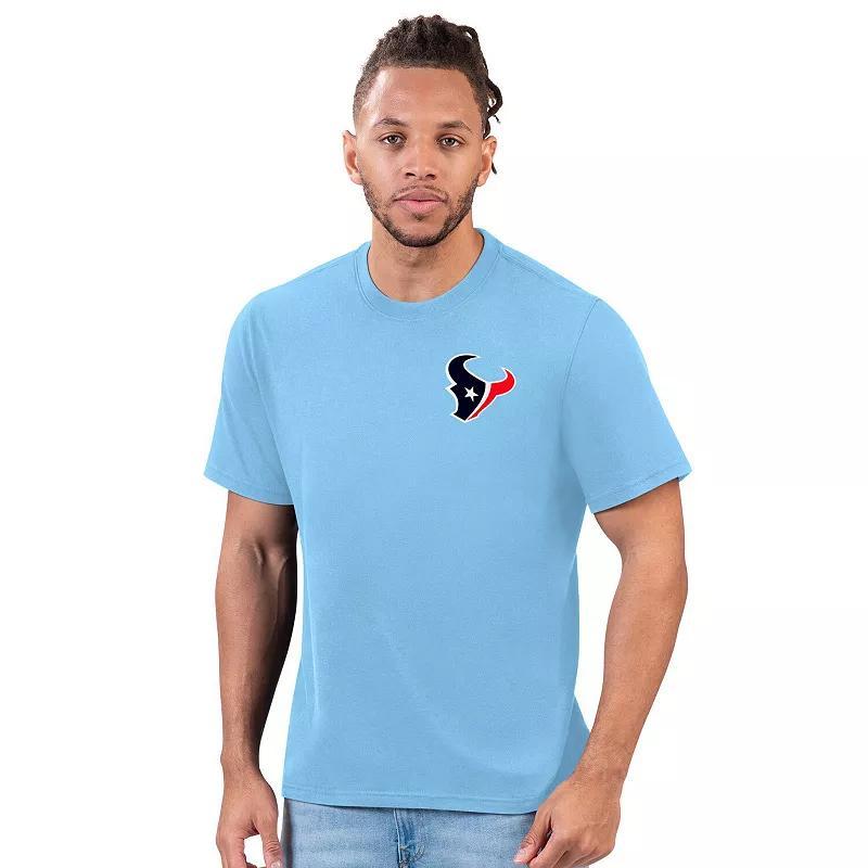 Mens Margaritaville Blue Houston Texans Flip Flop T-Shirt Product Image