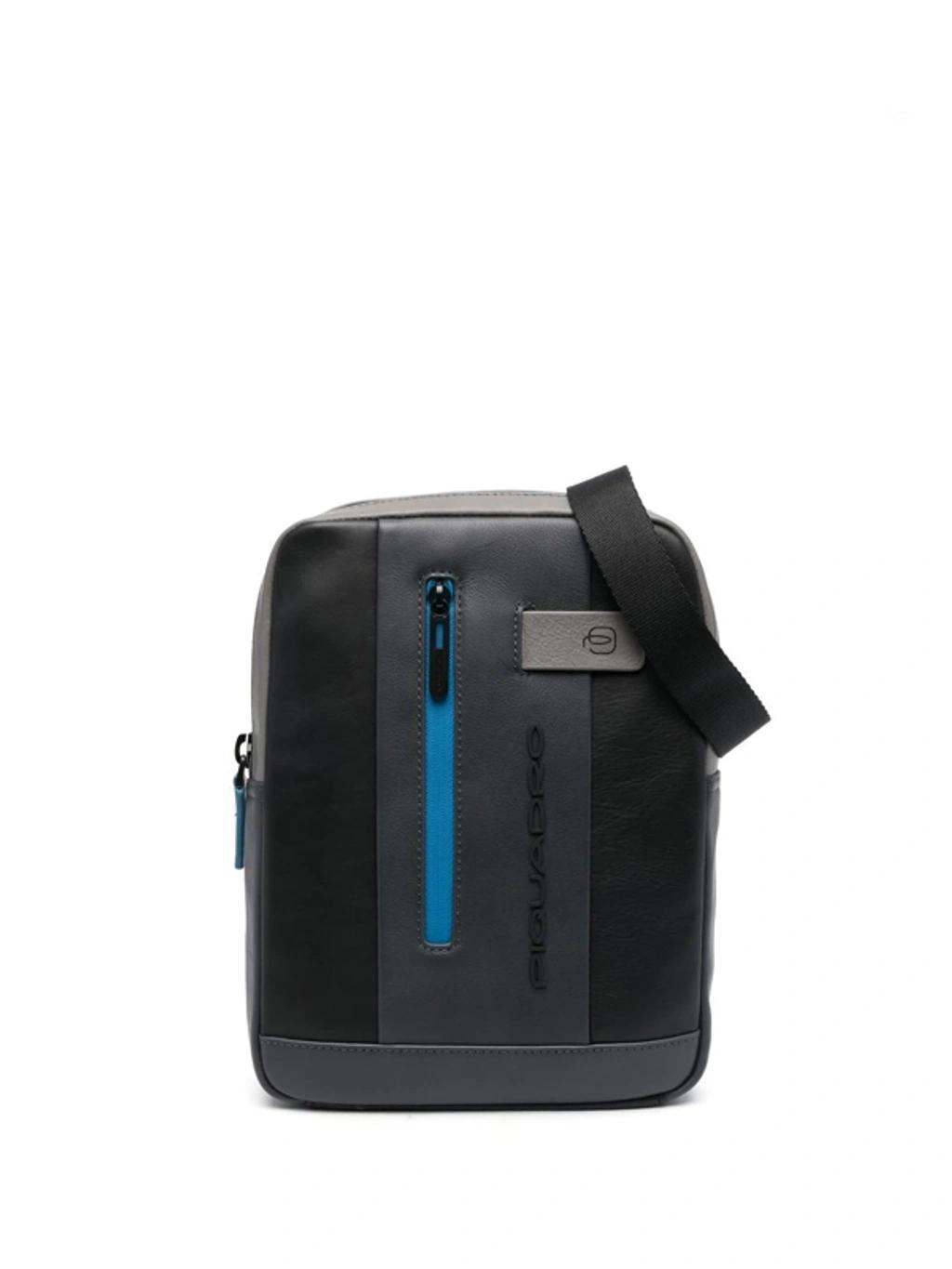 Calf-leather Messenger-bag In Black Product Image