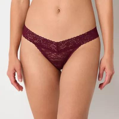 Ambrielle Everyday Lace Thong Panty Product Image