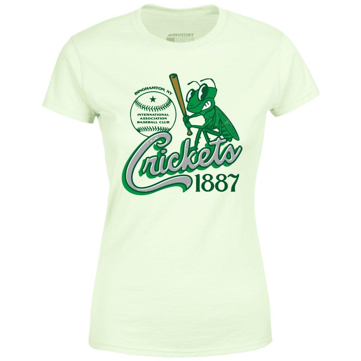 Binghamton Crickets - New York - Vintage Defunct Baseball Teams - Women's T-Shirt Female Product Image