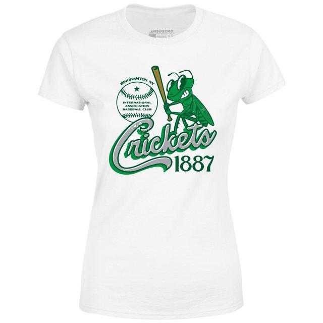 Binghamton Crickets - New York - Vintage Defunct Baseball Teams - Women's T-Shirt Female Product Image