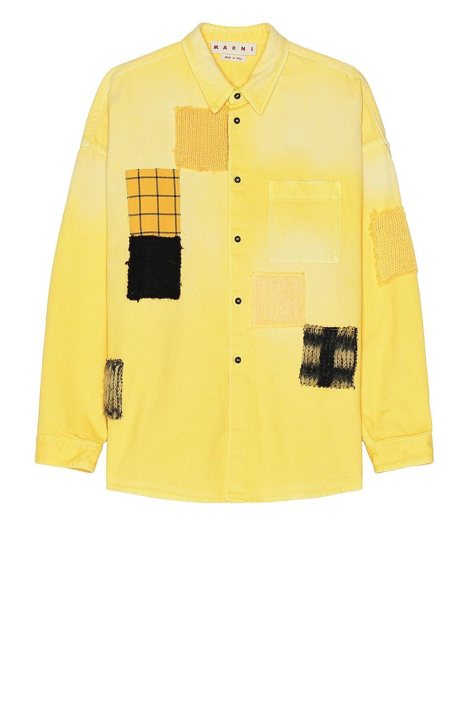 Marni Patchwork Shirt Yellow. (also in ). Product Image