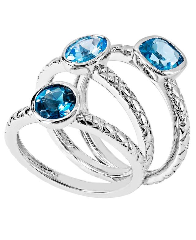 Womens Stackable Rings in Sterling Silver Product Image