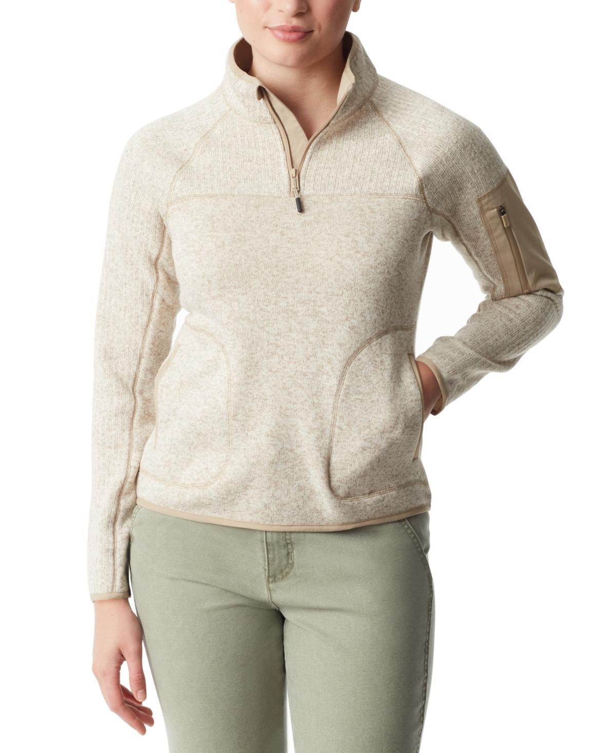 Bass Outdoor Womens Mixed-Media Pullover Sweater product image