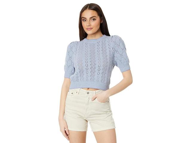 Free People Eloise Open Stitch Puff Shoulder Sweater Product Image