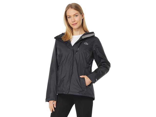 L.L.Bean Petite Trail Model Rain Jacket Fleece-Lined Women's Clothing Product Image