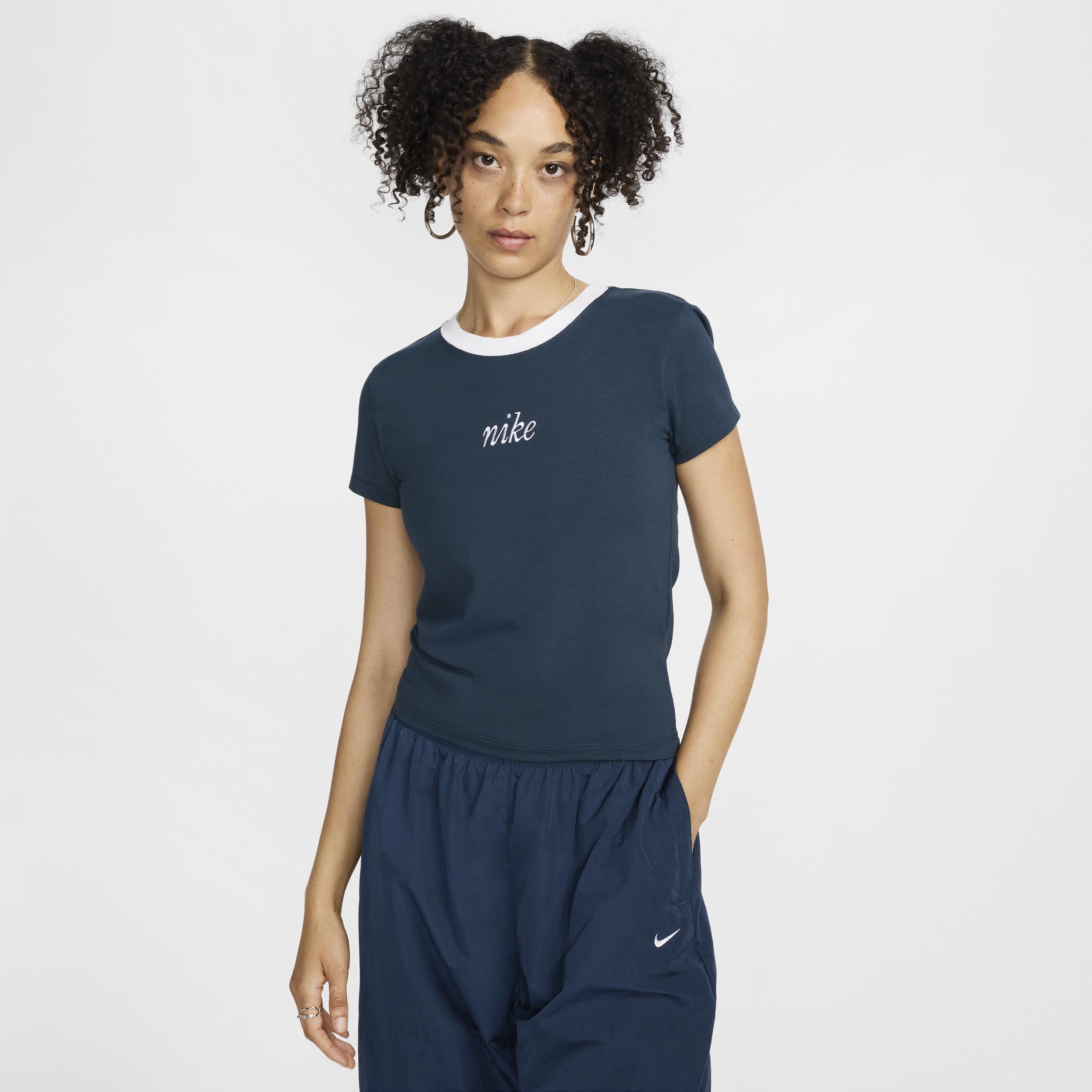 Nike Sportswear Chill Knit Women's Slim Cropped Tee Product Image