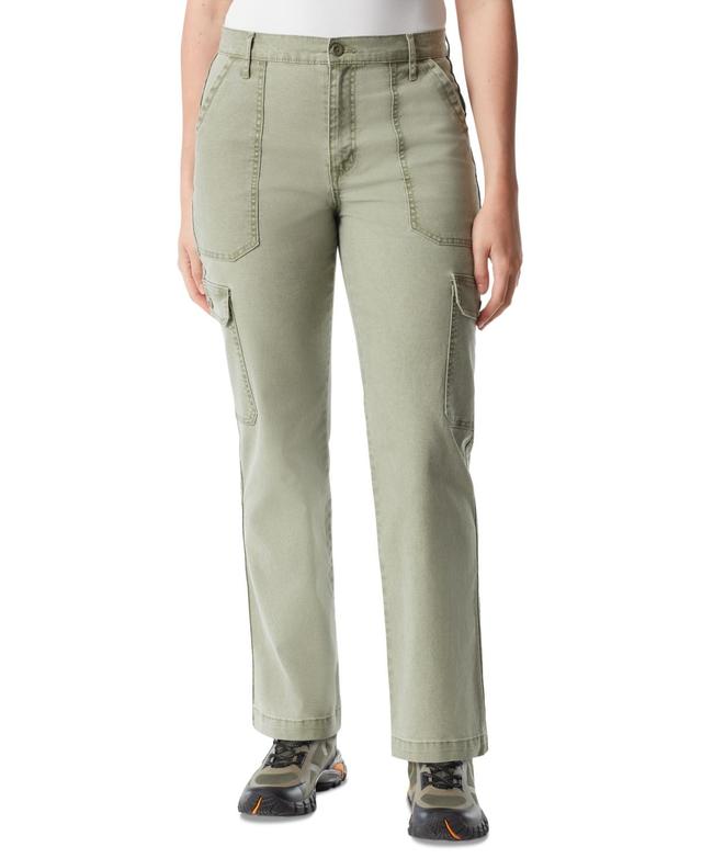 Bass Outdoor Womens High-Rise Canvas Cargo Pants Product Image