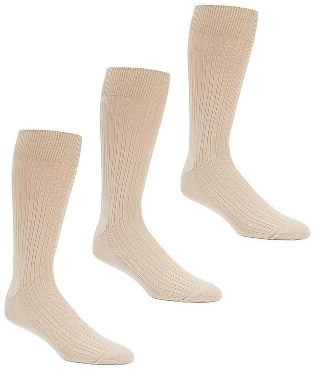 Gold Label Roundtree & Yorke Solid Crew Dress Socks 3-Pack Product Image