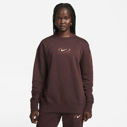 Nike Womens NSW Phoenix Fleece Print Crew Product Image