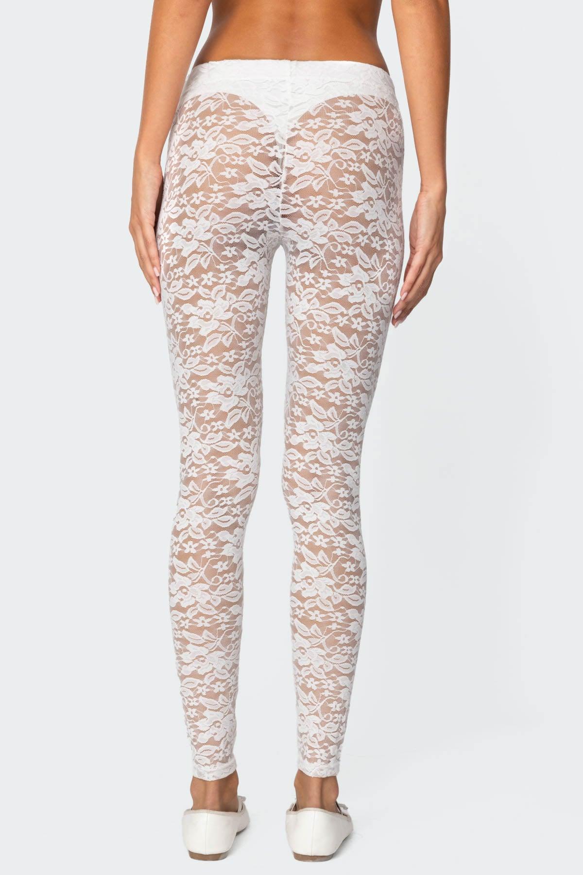 Sheer Lace Leggings Product Image