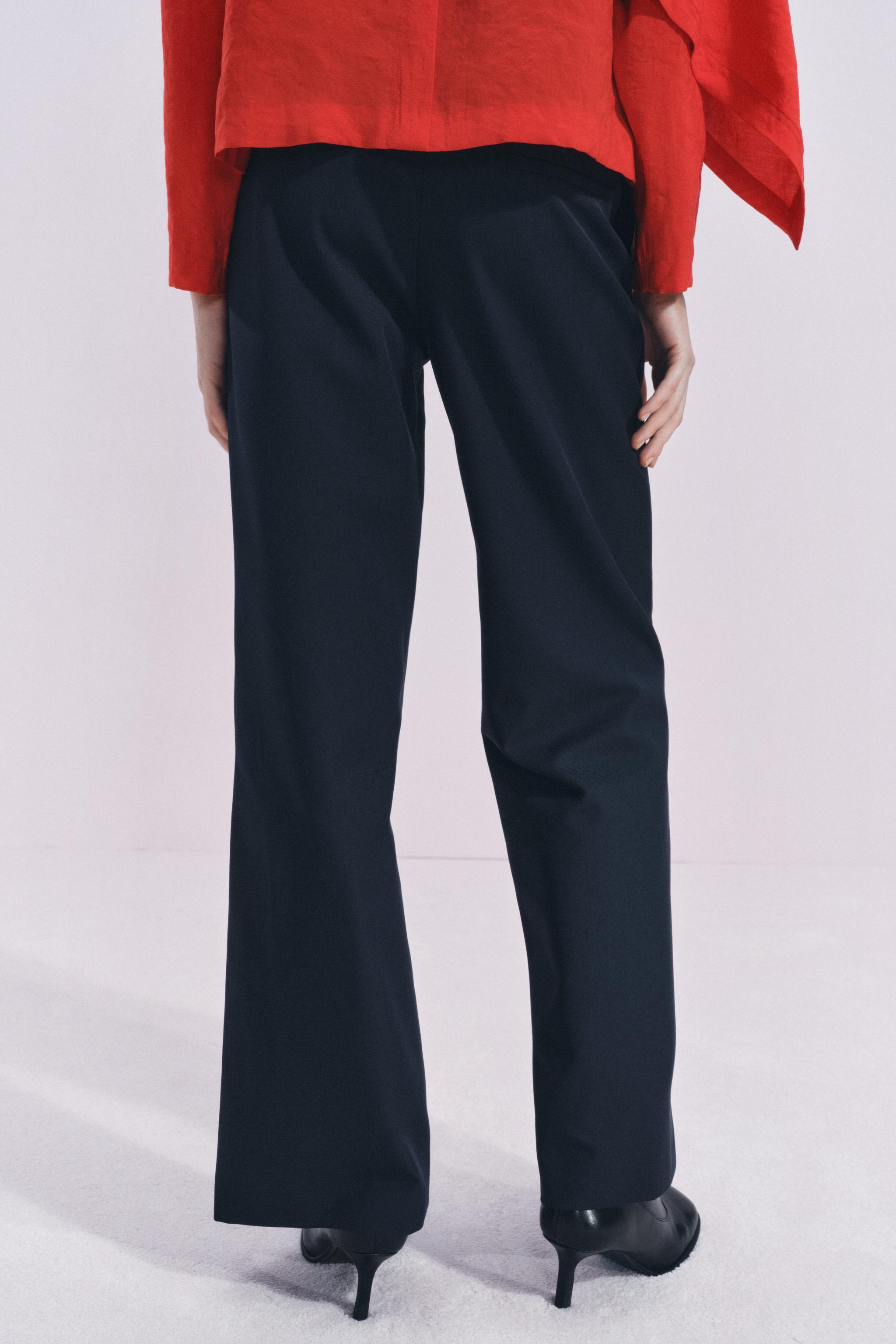 STRAIGHT LEG ZIPPER PANTS ZW COLLECTION Product Image