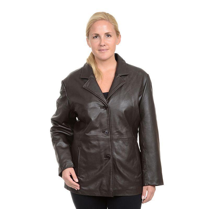 Plus Size Excelled Leather Jacket, Womens Product Image