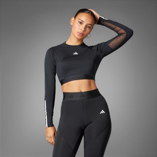 Hyperglam Training Cropped Long Sleeve Tee Product Image