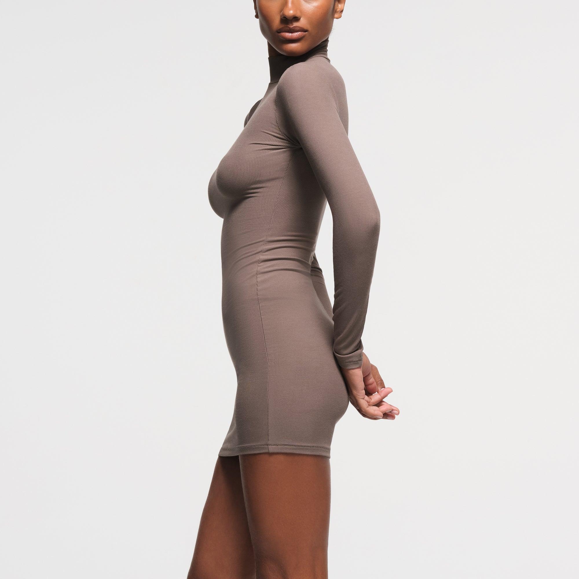 SOFT LOUNGE TURTLENECK MINI DRESS | AMETHYST Product Image