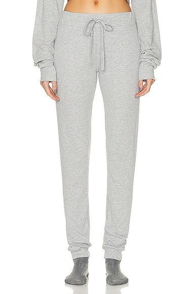 Eterne Thermal Drawstring Pant in Grey Product Image