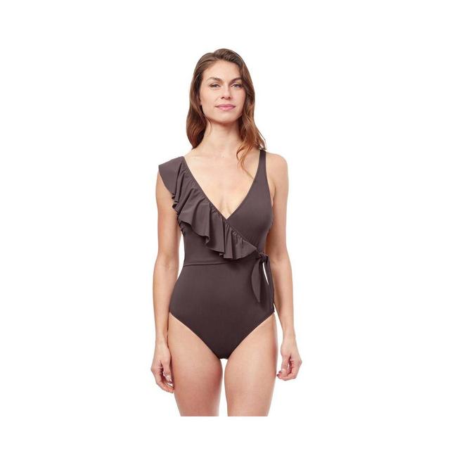 Womens Tutti Frutti Ruffle One-Piece Swimsuit Product Image