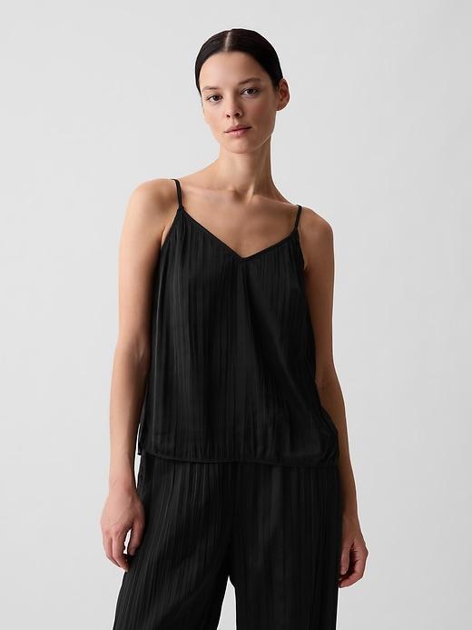 Pleated Satin Cami Product Image