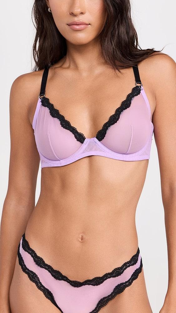 Fleur du Mal Sheer Tulle Demi Bra | Shopbop Product Image