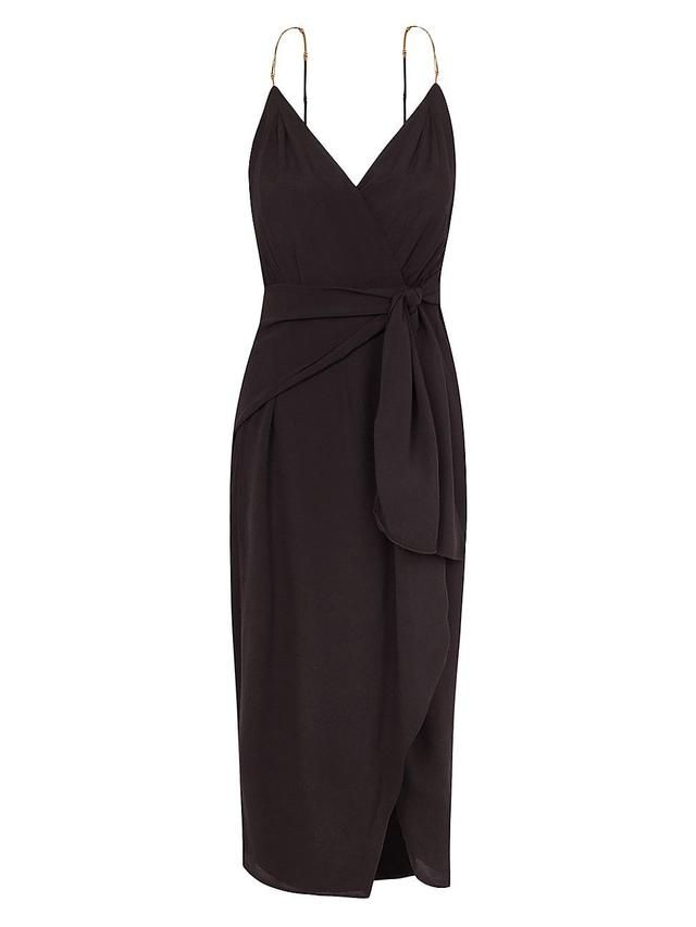 Womens Carly Wrap Midi-Dress Product Image