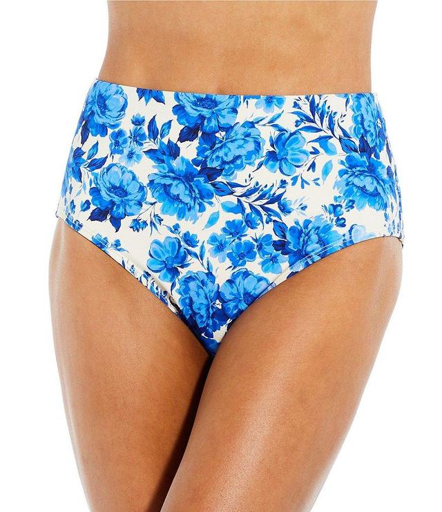 Alex Marie Signature Sculpt Romantic Rose High Waisted Swim Bottom Product Image