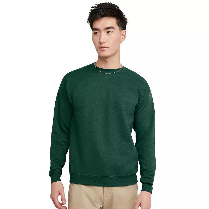 Mens Hanes EcoSmart Fleece Sweatshirt Red Product Image