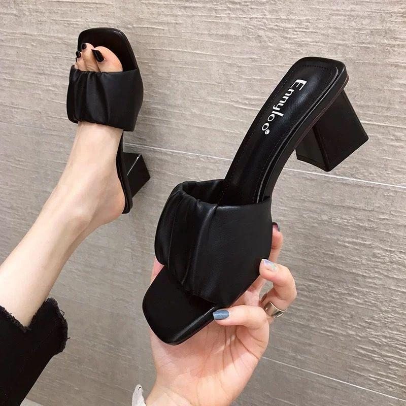 Block Heel Slide Sandals product image