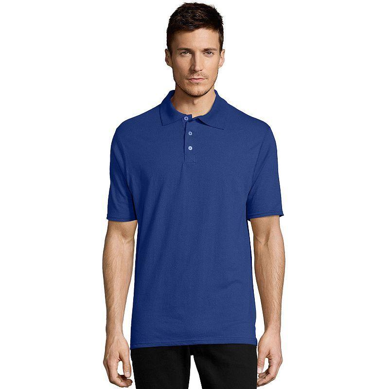 Mens Hanes X-temp Jersey Polo Product Image