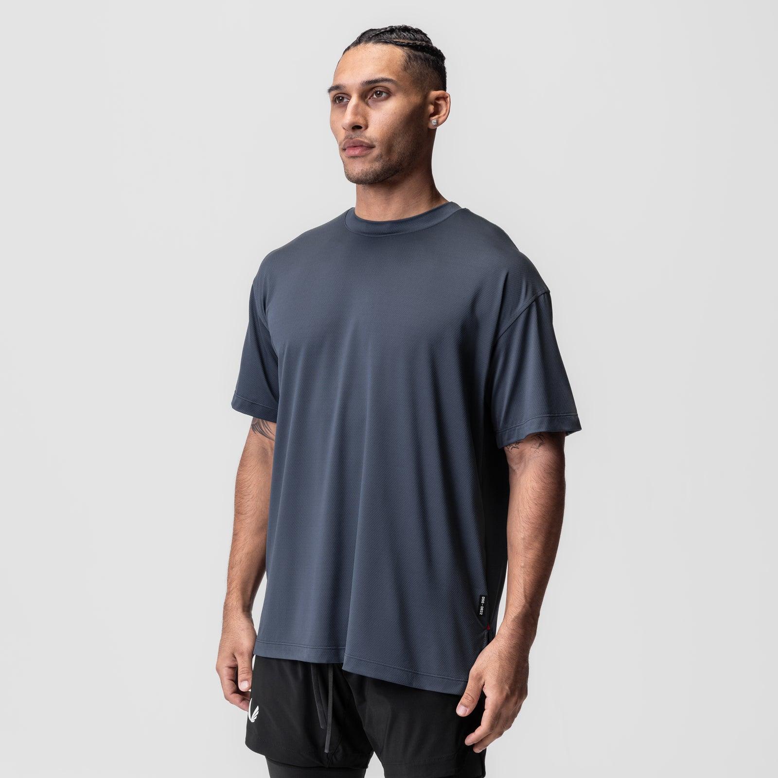 0822. AeroSilver® Oversized Tee - Navy Product Image