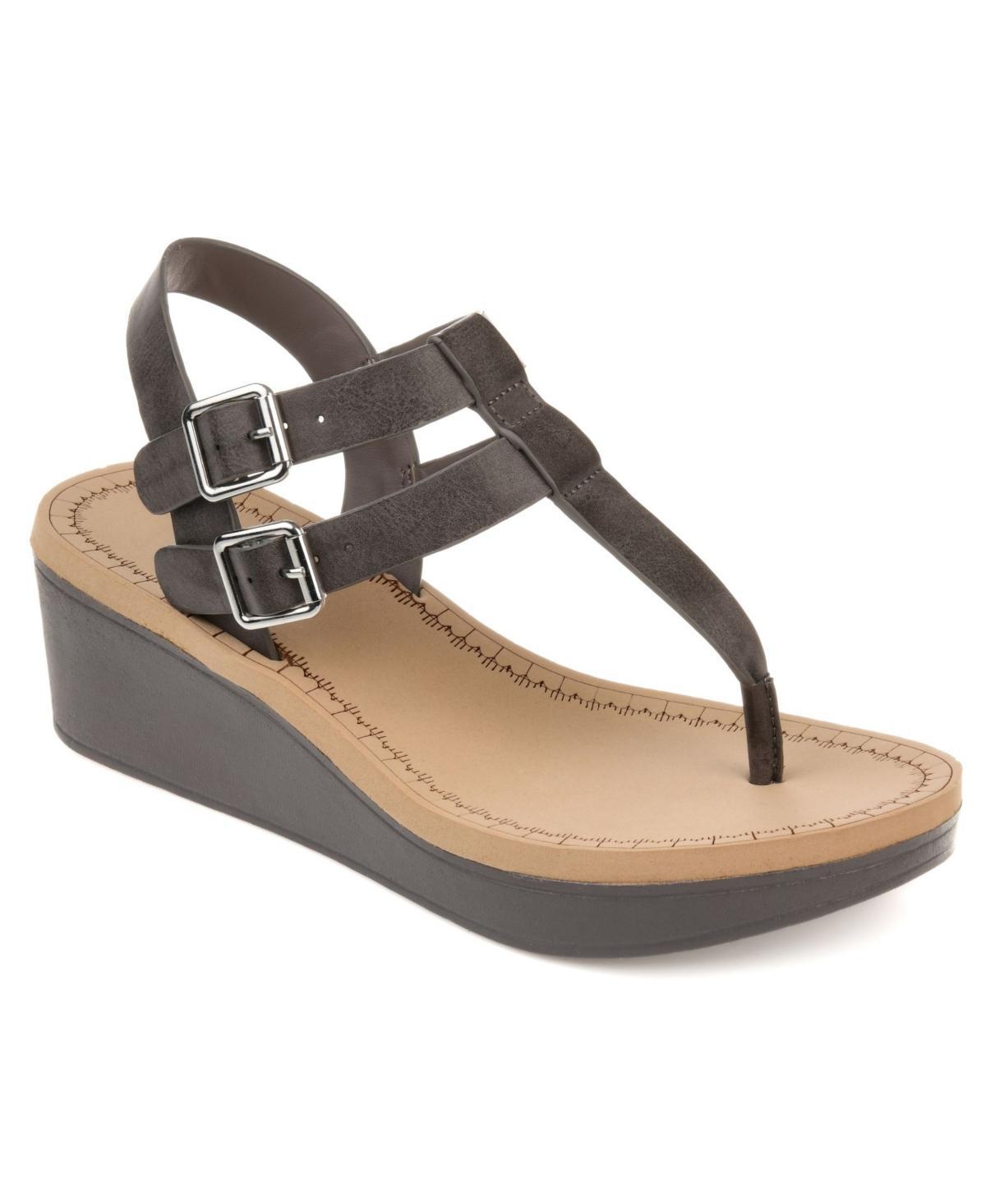 Journee Collection Bianca Womens Wedge Sandals Product Image