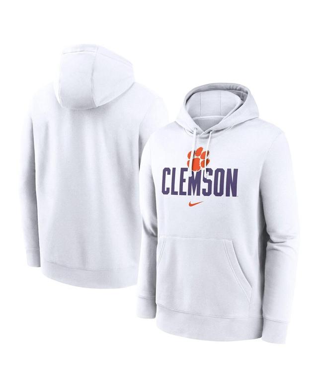 Mens Nike Clemson Tigers Primetime Club Fleece Pullover Hoodie Product Image