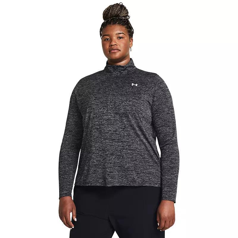 Plus Size Under Armour Tech Twist Quarter-Zip Pullover, Womens Product Image