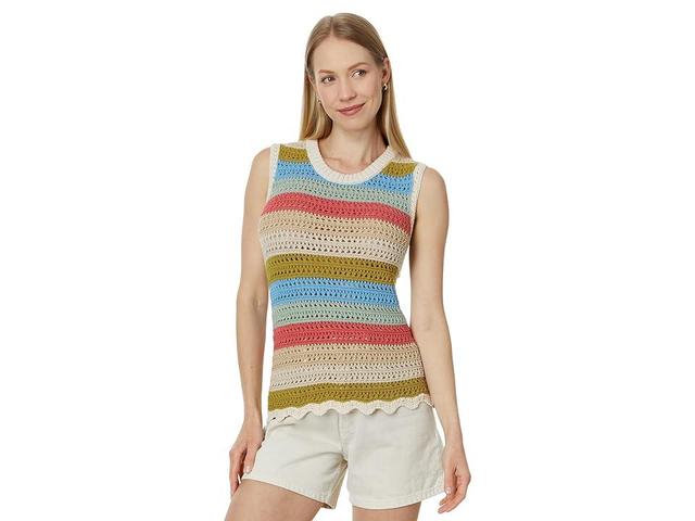 Pendleton S/L Stripe Sweater (Sandshell Stripe) Women's Sweater Product Image