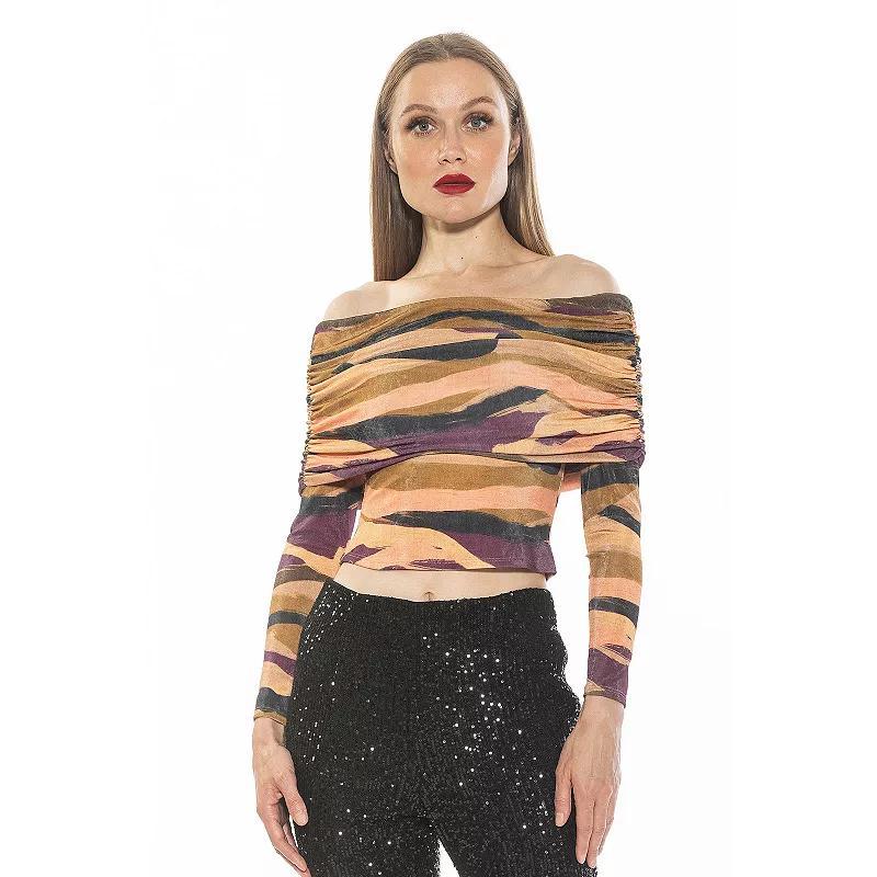 Women's ALEXIA ADMOR Hannah Off The Shoulder Long Sleeve Knit Top, Size: XS, Black Product Image