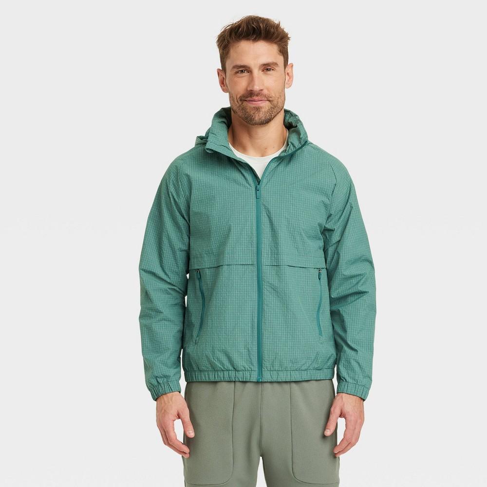 Mens Packable Jacket - All In Motion Teal M Product Image