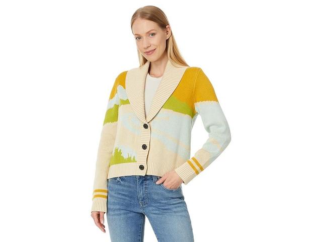 Pendleton Coastline Scenic Cardigan (Woodash Multi) Women's Sweater Product Image