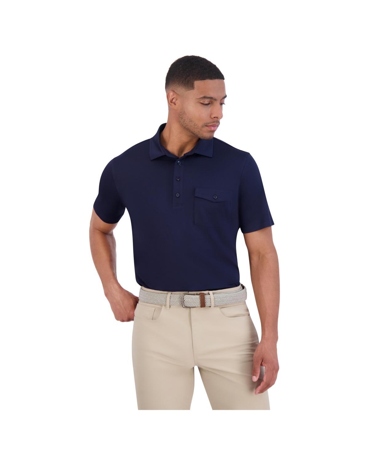 Ben Sherman Mens Solid Tech Pique Sports Fit Pocket Polo Shirt Product Image