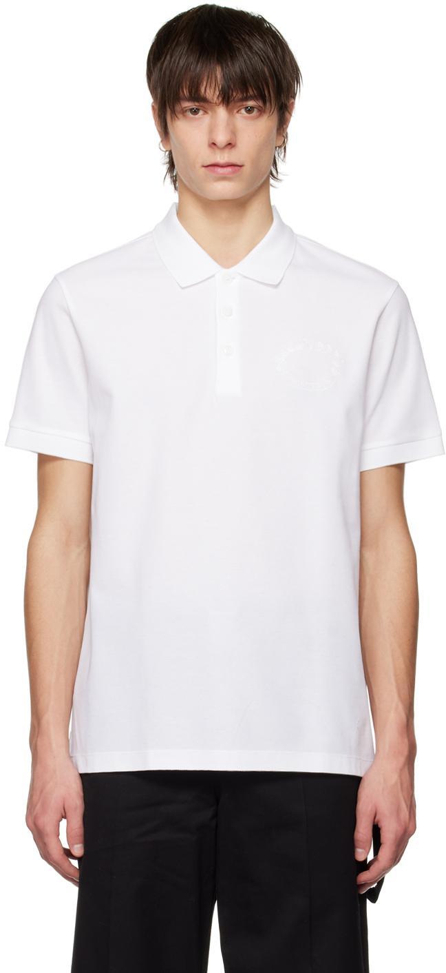 Embroidered-crest Polo Shirt In White Product Image