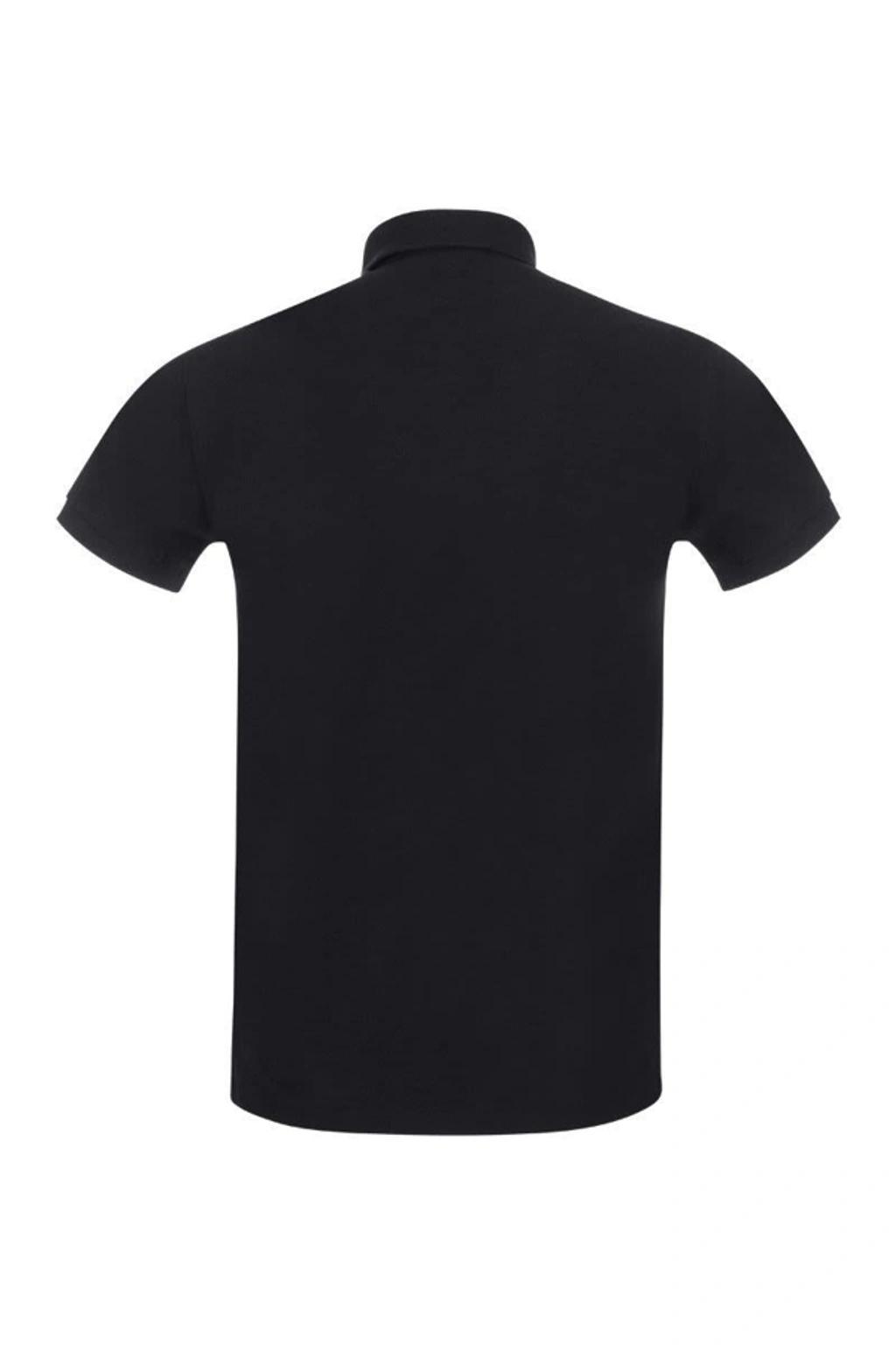 Slim-fit Pique Polo Shirt In Black Product Image