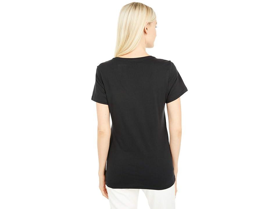 Womens French Navy Softspun V-Neck Tee M Product Image