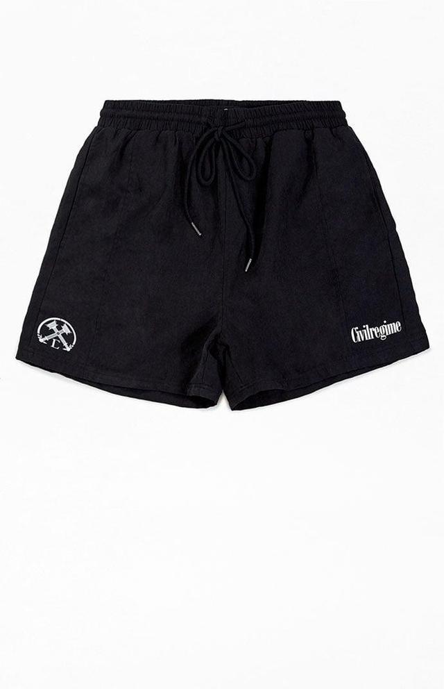 Civil Mens Faux Suede Shorts - Product Image