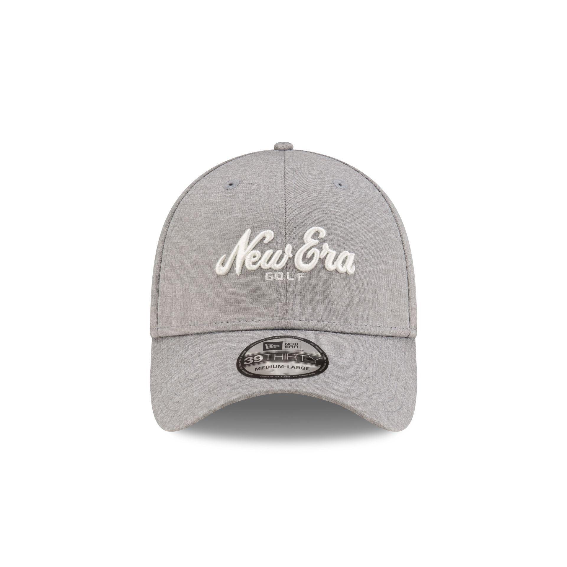 New Era Golf Script Gray 39THIRTY Stretch Fit Hat Male Product Image