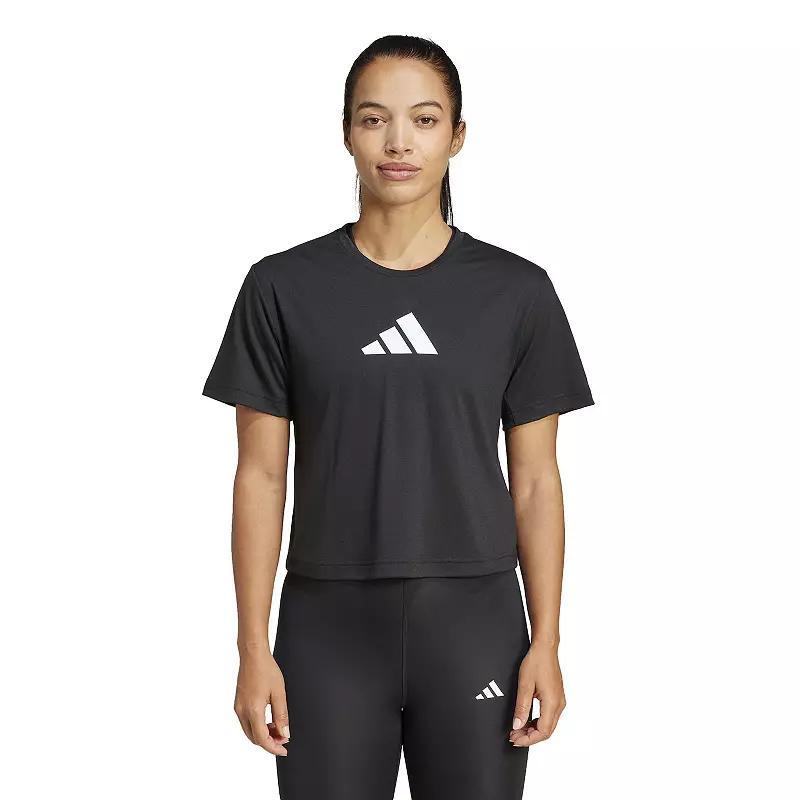 Womens adidas Train Essentials Big Logo Performance Training Tee product image