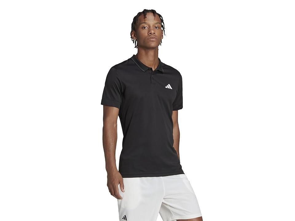 adidas Tennis FreeLift Polo Shirt Black XL Mens Product Image