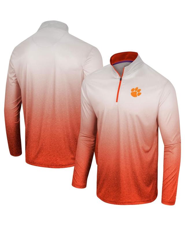 Mens Colosseum Orange Clemson Tigers Laws of Physics Quarter-Zip Windshirt Product Image