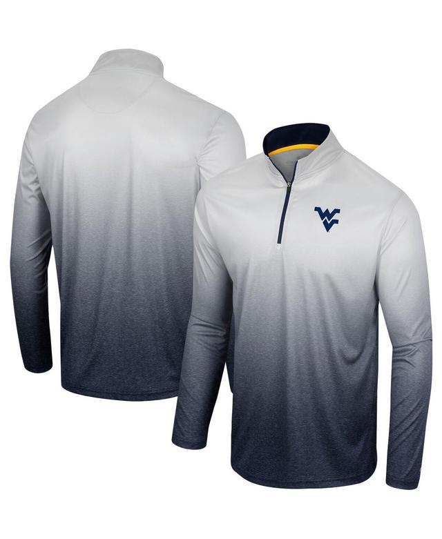 Mens Colosseum White West Virginia Mountaineers Laws of Physics Quarter-Zip Windshirt - White Product Image