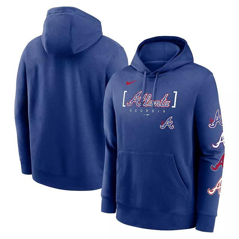 Mens Nike Royal Atlanta Braves City Connect Club Pullover Hoodie Product Image