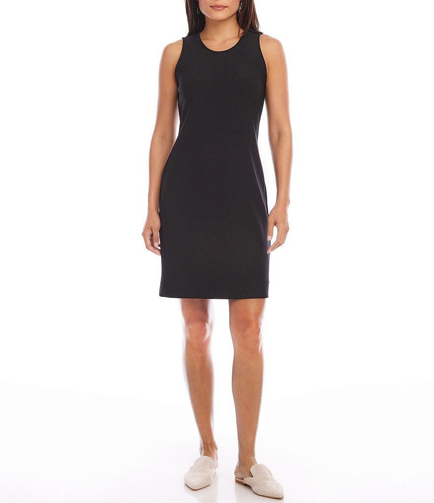 Karen Kane Petite Size Carolyn Stretch Knit Scoop Neck Sleeveless Sheath Dress Product Image